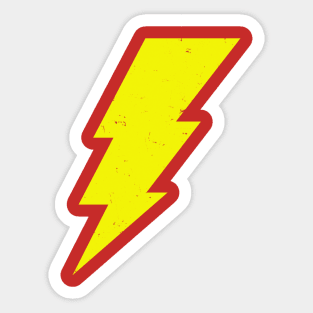 Simple Distressed Lightning Bolt Sticker